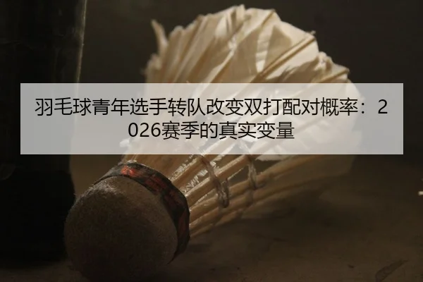 羽毛球青年选手转队改变双打配对概率：2026赛季的真实变量